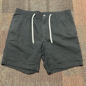 Vuori Ripstop Drawstring Shorts Men's 2XL Black Pocket Golf Hiking Performance
